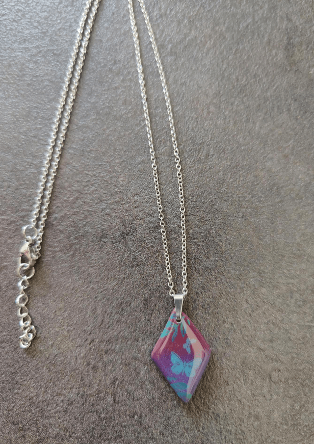 Collier Aurore losange 
