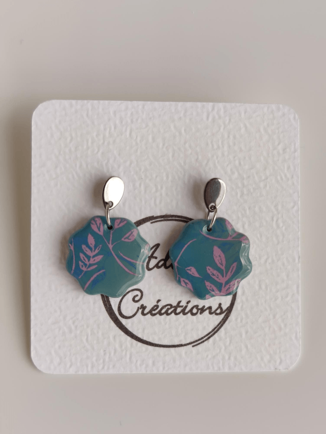 Boucles d'oreilles Thalie fleurs