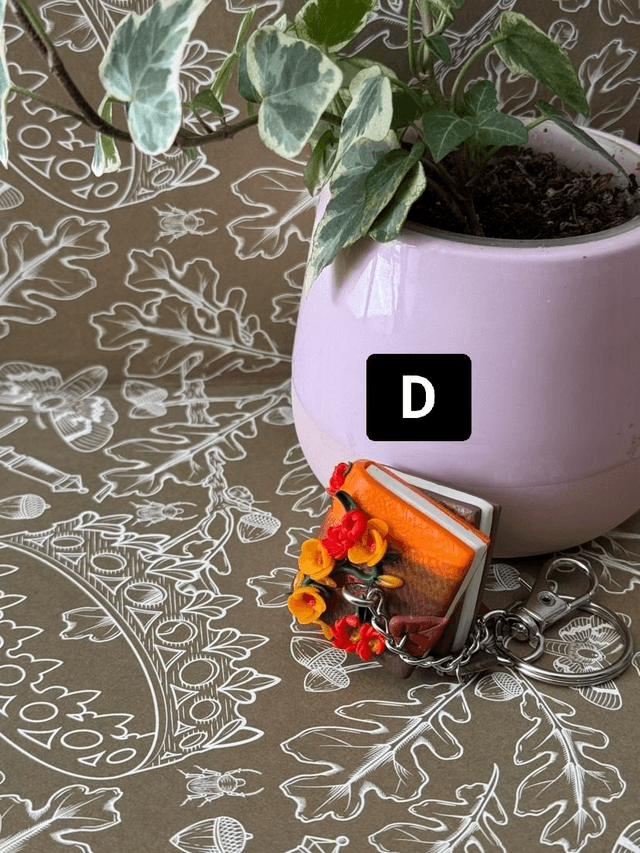 Porte clés livre d'automne 
